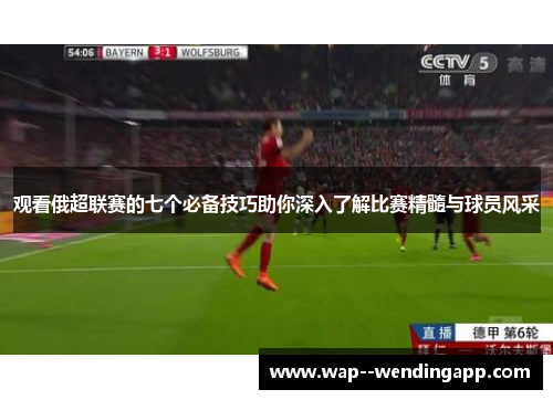 观看俄超联赛的七个必备技巧助你深入了解比赛精髓与球员风采
